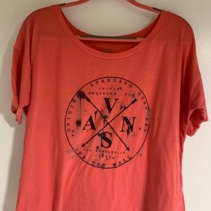 Vans TShirt washed red excellent condition.